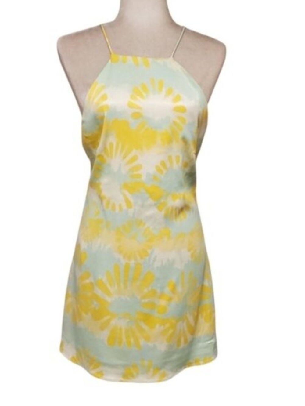 Zara Cross-Back Satin Slip Dress Size Medium